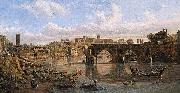 Gaspar Van Wittel, View of the River Tiber with the Ponte Rotto and the Aventine Hill